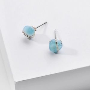 3/$15💞 Blue Stone Boho Post Earrings